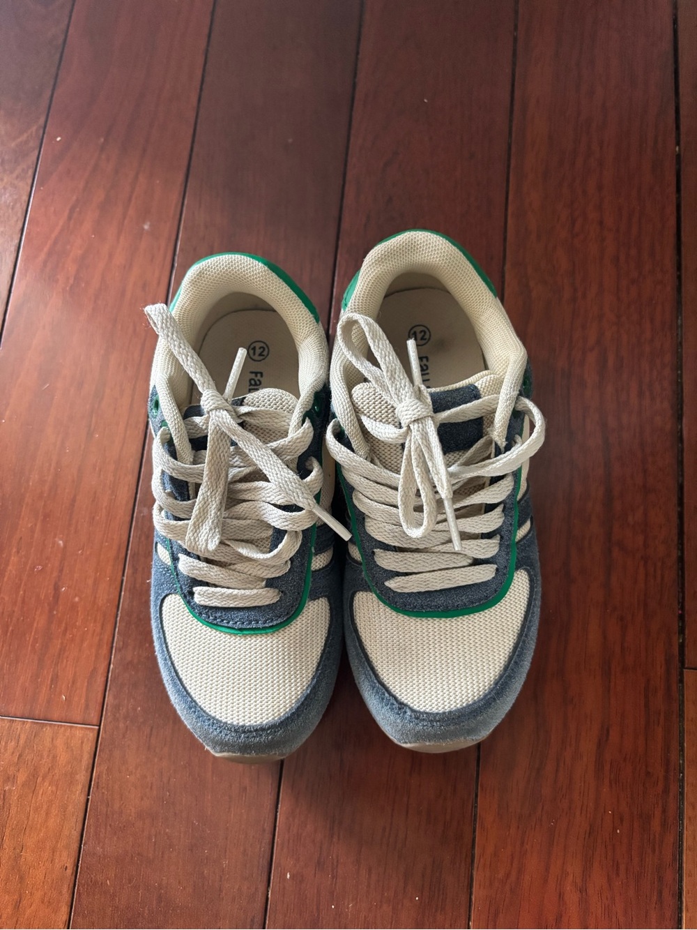 Kids Green and Gray Casual Sneakers
